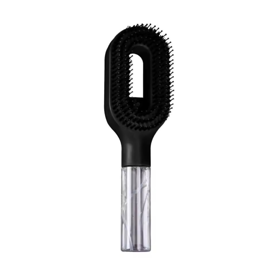 2-in-1 Spray Hair Comb with Water Tank Pink Scalp Massage Salon Styling Brush Shine Restoration Lightweight
