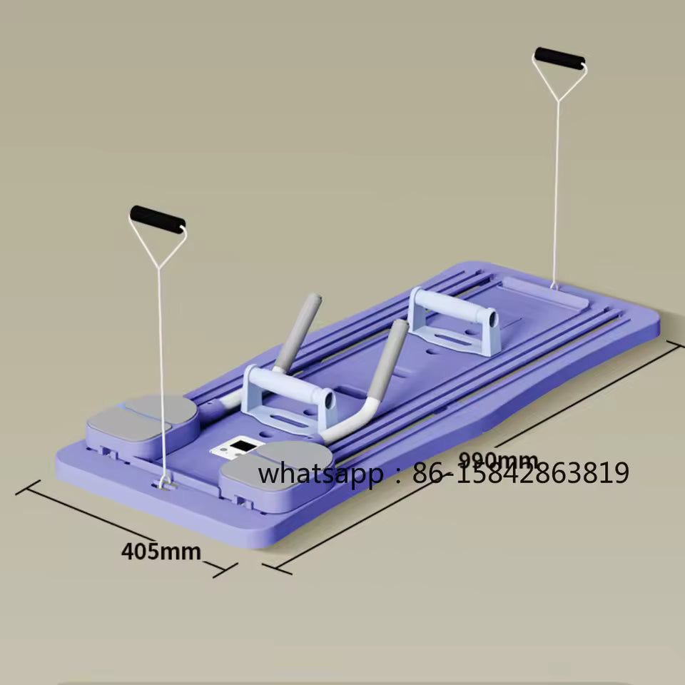 Professional Durable Quality Sliding Pilates Board and Pilates Reformer Set, Multi-Purpose Foldable Board for Home Exercise